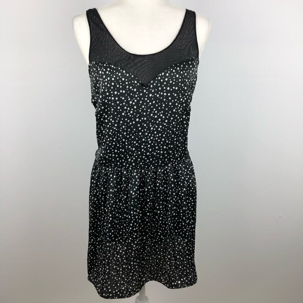 Urban Outfitters Kimchi Blue Mesh Deep V Dress L
